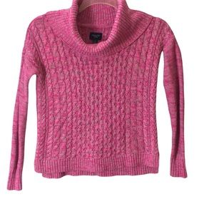 American Eagle Outfitters Pink Cableknit Sweater